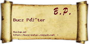 Bucz Péter névjegykártya